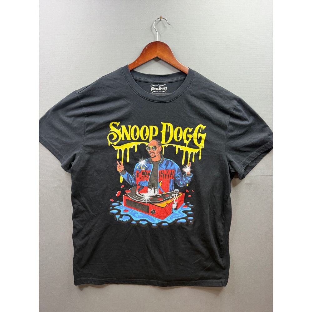 Dogg Supply Snoop Dogg Graphic Tee Mens Black Short‎ Sleeve Large